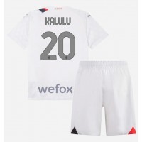 AC Milan Pierre Kalulu #20 Auswärts Trikotsatz Kinder 2023-24 Kurzarm (+ Kurze Hosen)